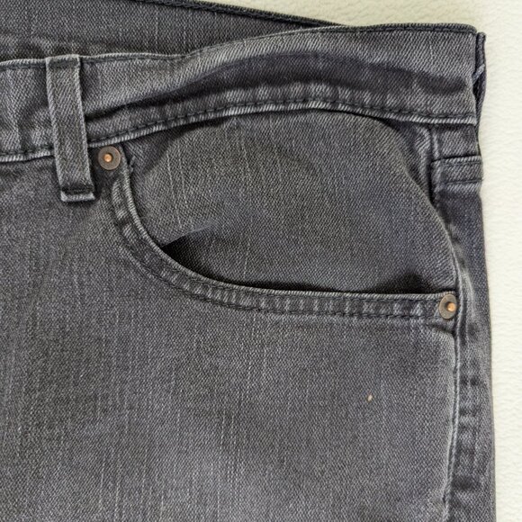 Levi’s 505 Men’s Regular Fit Black Jeans W36 L30 - Picture 7 of 16